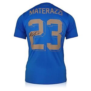 Exclusive Memorabilia Marco Materazzi Signed Italy 2022-23 Football Shirt