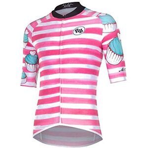 Mbwe3|#mb Wear MB Wear Unisex Adult Pastry Shirt, Pink/White/Turquoise Blue, FR (Manufacturer's Size: XL)