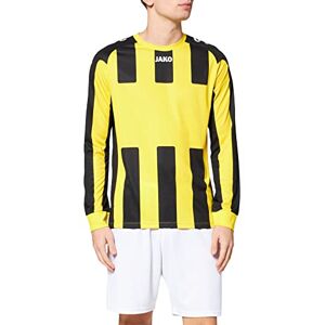 JAKO Men's Milan Long Sleeve Jersey, Citro/Black, L