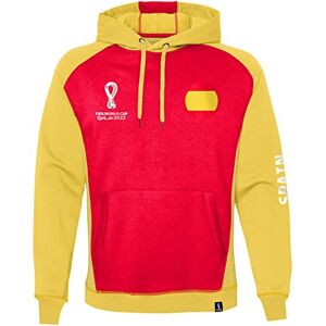 Official FIFA World Cup 2022 Overhead Hoodie, Men's, Spain, Small Red/Yellow