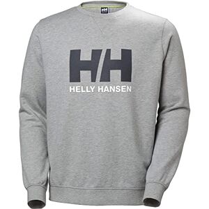Helly Hansen Mens HH Logo Crew Sweatshirt, S, Grey Melange