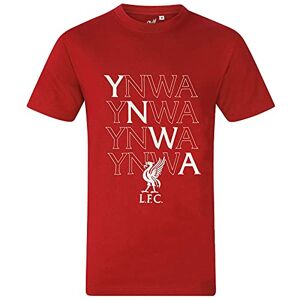 Liverpool FC Official Football Gift YNWA Crest Graphic Mens T-Shirt Red Small