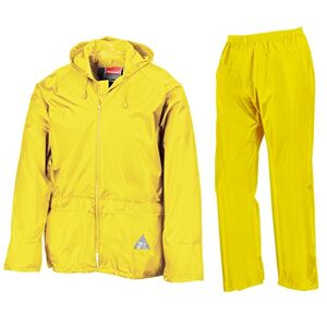 Result Waterproof Jacket/Trouser Suit in Carry Bag Neon Yellow S