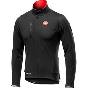 CASTELLI Double Espresso Jacket Men's Sports Jacket, mens, Sports Jacket, 4519559, Light Black, L