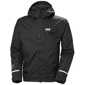 Helly Hansen Men's Ride Hooded Rain Jacket, 990 Black, XXL