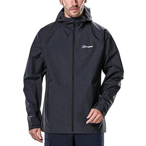 Berghaus Men's Paclite 2.0 Gore-Tex Waterproof Shell Jacket, Lightweight, Durable, Stylish Coat, Carbon, XS