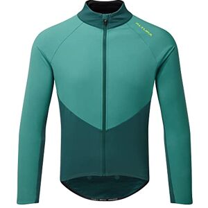 Altura Mens Endurance Long Sleeve Windproof Water Repellent Thermal Cycling Jersey - Dark Green - XX-Large