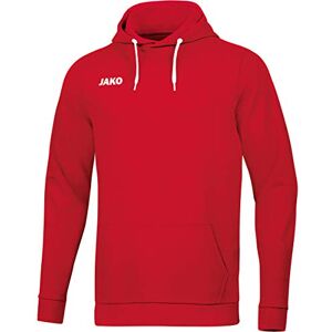 JAKO Men's Base Hooded Sweatshirt, red, M