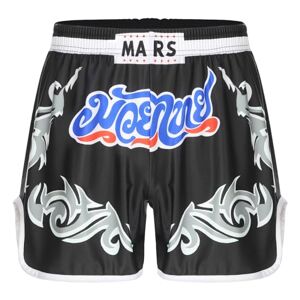 CHICTRY Unisex Muay Thai Shorts Boxing Shorts Trunks Kick Martial Arts Training Gym Boxer Shorts 2# Blue XL