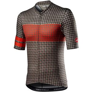 CASTELLI 4521017-364 Maison Jersey Men's T-Shirt Bark Green/Fiery Red XXXL