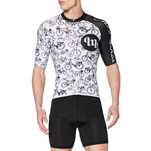 Mbwe3|#mb Wear MB Wear White-S Unisex Adult Bike Jersey, Black/White, FR: S (Manufacturer's Size: S)