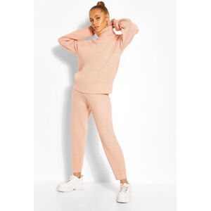 boohoo Turtle Neck Knitted Tracksuit