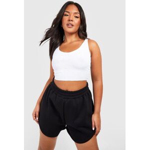 boohoo Plus Dipper Hem Jogger Short