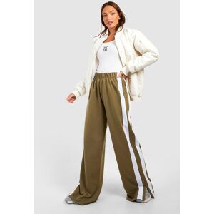 boohoo Tall Stripe Split Detail Wide Leg Jogger