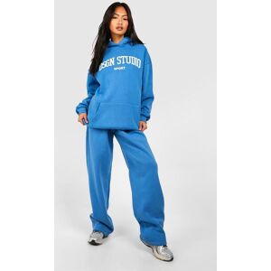 boohoo Dsgn Studio Sports Slogan Oversized Hooded Tracksuit