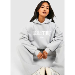 boohoo Dsgn Studio Sports Slogan Oversized Hooded Tracksuit