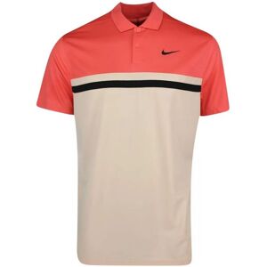 Nike Mens Victory Colour Block Dri-Fit Polo Shirt (Magic Ember/artic Orange/black) - Coral - Size Medium