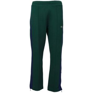 Lacoste Mens Heritage Colourblock Pique Joggers In Green Blue Polycotton - Size Small