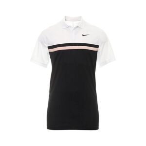 Nike Mens Victory Colour Block Dri-Fit Polo Shirt (White/black/artic Orange) - White & Black - Size Medium