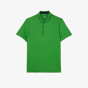 Lacoste Mens Sport Jersey Golf Polo Shirt In Green Cotton - Size Small