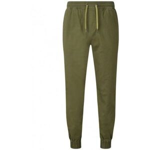 Asquith & Fox Mens Twill Jogging Bottoms (Olive) - Size Small