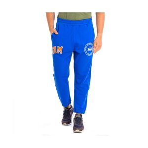 La Martina Mens Jogger Sports Pants 11m100-Fp533 - Blue Cotton - Size Small