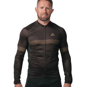 Agilis Male Long Sleeve Jersey - S, Black / Gold