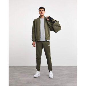 adidas 3 Stripes Fleece Tracksuit Olive S34/36 male