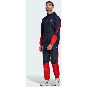 Adidas Woven Hooded 3 Stripe Tracksuit Navy 2XL(48/52) male