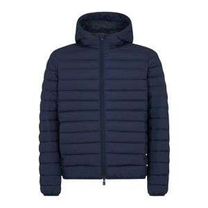 Save The Duck , Blue Aw22 Men`s Short Jacket with Hood, Lucas Model ,Blue male, Sizes: 2XL, XL