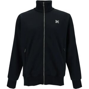 Palm Angels , Black Monogram Track Jacket ,Black male, Sizes: L, M, S, XS, XL, 2XL