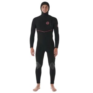 Rip Curl Fusion 5mm Hooded Zipless Wetsuit (Black)  - Black - Size: LS