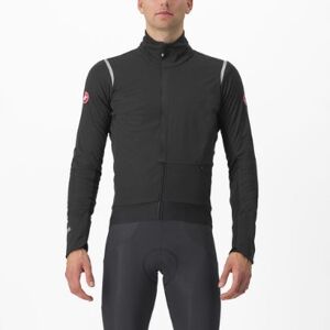 Castelli Alpha Doppio Ros Jacket Light Black/Silver Reflex-Dark