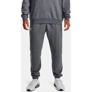 Men's  Under Armour  Icon Fleece Joggers Pitch Gray Medium Heather / White XL