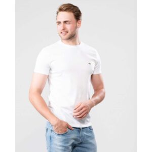 Lacoste Mens Crew Neck Pima Cotton Jersey T-shirt   - White 001 - XXL - male