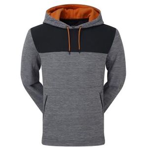 FootJoy Thermal Golf Hoodie Sweater - Spacedye/Black/Orange