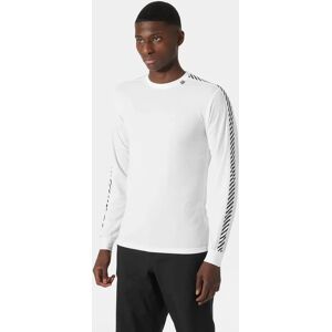 Helly Hansen Men's HH Lifa Stripe Crew Ski Base Layer White S - White - Male