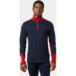 Helly Hansen Men's Lifa Merino Midweight 1/2 Zip Base Layer Navy 2XL - Navy Blue - Male