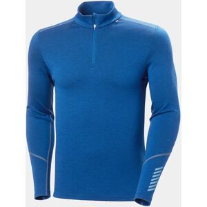 Helly Hansen Men's Lifa Merino Midweight 1/2 Zip Base Layer Blue XL - Deep Fjord Blue - Male