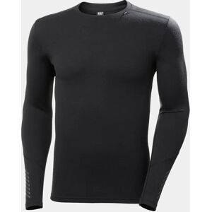 Helly Hansen Men's Lifa Merino Midweight Crew Base Layer Black 2XL - Black - Male