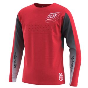 Troy Lee Designs Sprint Youth LS MTB Jersey Richter Race Red  - Size: XS - male