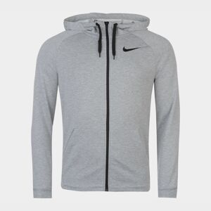 Nike Dri FIT Mens Full Zip Training Hoodie Grey L male