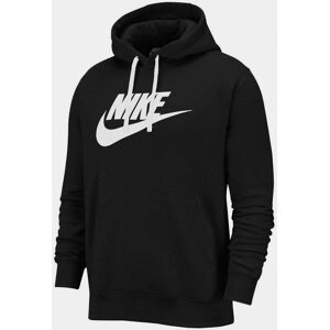 Nike Sportswear Club Fleece Mens Graphic Pullover Hoodie Black/White 2XL male