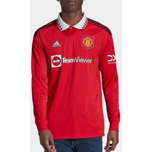 adidas Manchester United FC Home Long Sleeve Shirt 2022 2023 Mens - male - Red - 3XL