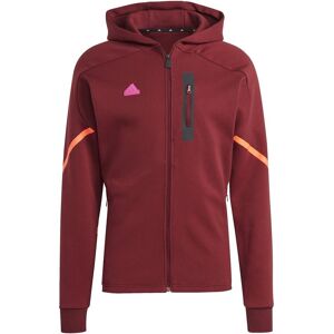 adidas GameDay Full Zip Hoodie Mens - male - Shadow Red - XS