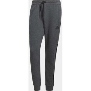 adidas Fleece Tapered Cuff 3 Stripes Joggers M - male - DkGrey/White - XL