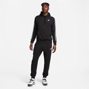 Nike Club Fleece Mens Graphic Hooded Tracksuit - male - Black/White - XL