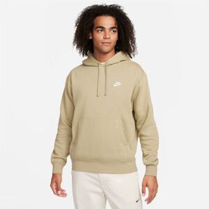 Nike Sportswear Club Fleece Pullover Hoodie Mens - male - Olive/White - L