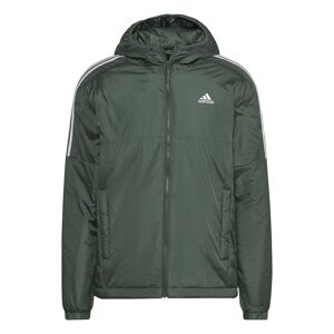 adidas Essentials Insulated Hooded Jacket Mens - male - Green Oxide - S