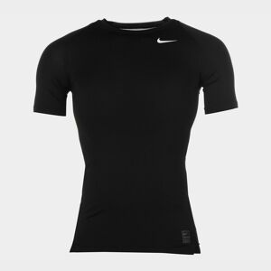 Nike Pro Mens Tight Fit Short Sleeve Top - male - Black - 2XL